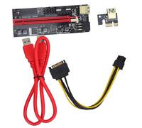 NUOBESTY Câble d'Extension Pcie pour Carte Graphique GPU Externe pour Ordinateur Portable Adaptateur 1X à 16X Connecteur Noir Améliore Les Performances de Jeu Joueurs Créateurs de Contenu