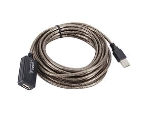 NUOBESTY Câble D'extension USB 2.0 10 M Double Protection en PVC Souple et Paire Torsadée, pour Prolongateur de Signal USB, Usage Informatique et Périphériques, Couleur Noire