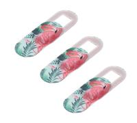 NUOBESTY Cache de Confidentialité Caméra Ordinateur Portable 3 Pièces pour Smartphone et Tablette, Discret et Fin en Abs, Protection Vie Privée Design Flamant Rose, et Pratique au Bureau