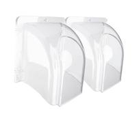 NUOBESTY Cache de Sonnette Facile à Installer 2pcs Protection Pluie Étanche en PC Coque de Sonnette pour Intérieur et Extérieur