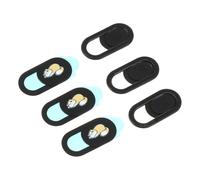 NUOBESTY Cache De Webcam Diapositive Pour Ordinateur Portable Et Tablette, Lot De 6 Pièces, Protection De Confidentialité Motif Chat, Adhésif Puissant, Usage Bureautique Et Voyage, Design Compact Noir
