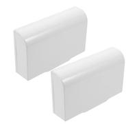 NUOBESTY Cache-prise Mural Étanche Blanc 2 Pièces Adhésif, Protection Extérieure la Pluie pour Prise Électrique 86 Type, Couverture de Protection Murale Facile à Nettoyer et Compacte