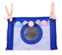NUOBESTY Cachette Triangulaire Confortable pour Cochons d'Inde et Lapins en Feutre et Bois, Petite Cache Amovible et Lavable pour Petits Animaux