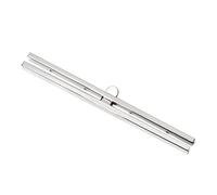 NUOBESTY Cadre de Sac à Main Alliage avec Fermeture Clasp pour Fabrication Diy Accessoires de Bourse Argenté