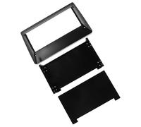 NUOBESTY Cadre de Tableau de Bord D'autoradio 1 Din en Plastique Abs Noir pour Écran de Navigation 9 Pouces Compatible GPS, Installation Facile et Design Raffiné
