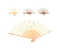NUOBESTY Cadre D'éventail Pliable en DIY pour Événements Culturels Et Spectacles Lot De 4 Matériaux Artisanaux Design Pratique pour Débutants Et Et Marron