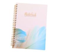 NUOBESTY cahier a5 agenda professionnel workbook cahier note planificateur d'objectifs planificateur mensuel bloc-notes de l'ordre du jour planificateur scolaire multifonction Papier Blue