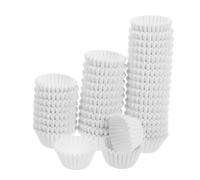 NUOBESTY Caissettes à Cupcakes Mini En Papier Alimentaire 2,5x2 Cm Antiadhésives Blanches Pour Muffins Cupcakes Friandises Pâtisserie Lot 1000 Pièces Jetables