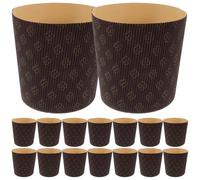 NUOBESTY Caissettes à Muffins en Papier Sulfurisé 25 Pcs, Moules à Gâteaux Anti-graisse 4 Pouces, Moules pour Panettone, Cupcakes, Cuisson Maison et Fêtes