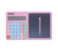 NUOBESTY Calculatrice Solaire Silencieuse Double Alimentation 12 Chiffres avec Tablette D'écriture Intégrée Écran Large Abs, pour Étude à Domicile et Bibliothèques