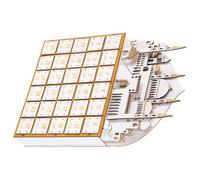 NUOBESTY Calendrier de L'avent en Bois du Ramadan 30 Jours avec Lumière LED Intégrée, Décoration de Table du Ramadan, Organisateur à Tiroirs pour Fête, Objet de Collection Décoratif