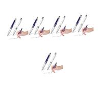 NUOBESTY Capacitif 10 Pièces Stylos à Bille Stylets Noirs pour Écrans Tactiles Stylos à Bille Stylet à Écran Tactile Lumineux à Bille en Métal avec Embouts De