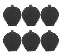 NUOBESTY Capuchons de Protection Étanches pour Serrure à Came 6 Pièces, Couvercle Plastique Noir Fixation Facile pour Coffrets Électriques et Serrures de Porte Extérieure