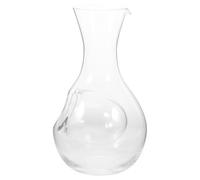 NUOBESTY Carafe à Vin en Verre 400ml Compartiment Glacé Intégré, Petite Carafe à Saké Froid Transparente, Distributeur Délicat pour Rafraîchir Boissons et Service à Domicile