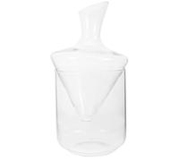 NUOBESTY Carafe Oblique en Verre Seau à Glace en Verre 1 Pièce, Distributeur de Vin Classique Transparent, Accessoire de Service pour Vin Rouge, pour Dégustation et Réception