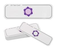 NUOBESTY Cartes de Test Uva 20 Pièces, Détection Précise des Rayons Uva pour Usage Extérieur, Indicateur UV Compact et Portable, Dispositif de Mesure Lumière pour Bureaux, Maisons et