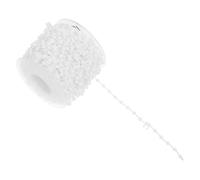NUOBESTY Chaîne de Store Verticale Blanche 15 Mètres pour Lames de 89mm, Solide en Plastique et Coton, pour Remplacement Hôtels