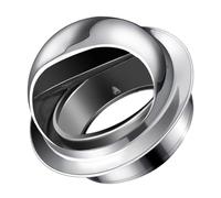 NUOBESTY Chapeau de Cheminée Extérieur en Acier Inoxydable 160 MM Capuchon Mural Étanche à la Pluie Protection Anti-Vent pour Conduit D’Aération Couverture Robuste pour Hotte et