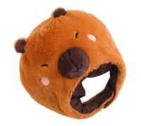 NUOBESTY Chapeau en Peluche Mignon Tête de Gros Rongeur pour Adulte, Couvre-chef Rembourré Décoratif, Accessoire de Fête Déguisement Festival, Bonnet Doux pour Cosplay et Photo, Chapeau