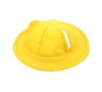 NUOBESTY Chapeau pour Lapin Nain Jaune en Feutre Souple Accessoire de Costume Adapté aux Animaux de Compagnie pour Cosplay et Fêtes