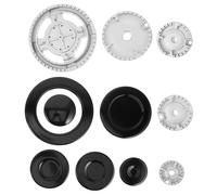 NUOBESTY Chapeaux de Brûleur Gaz Couvre-feu Intégré Facile à Nettoyer Protection Anti-débordement pour Cuisson Sécurisée et Diffusion Homogène Chaleur