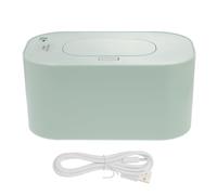 NUOBESTY Chauffe-lingettes Usb Portable Pour Bébé, Compact Et Léger, Chauffage Uniforme Rapide, Sans Fil, Matériau Plastique Vert, Pour Voyages Et Voiture, Présent Naissance, 1 Unité