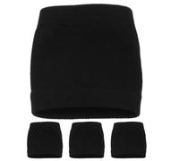 NUOBESTY Chaussettes de Danse Noir 2 Paires Universelles en Polyester Respirantes et Faciles à Nettoyer pour Garçon et Filles et Garçons Danse Contemporaine Line Dancing