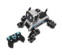 NUOBESTY Chien Robot Intelligent Télécommandé avec Roues Robotic Éducatif et Programmable à Commande par Mouvement pour Garçon Fille Compagnon Électronique Interactif pour Intérieur et