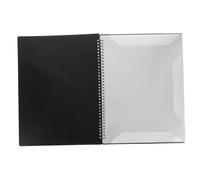 NUOBESTY Classeur de Partitions de Musique A4 Réutilisable 20 Pages en Pp et Alliage D'aluminium, Dossier à Fiches Noir pour Conférences et Réunions