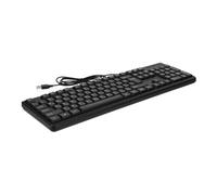 NUOBESTY Clavier USB Filaire Arabe Pavé Numérique, pour Ordinateur Portable et Bureau, Design Moderne, Réponse Rapide, Alimentation USB, Usage Quotidien, Couleur Noire