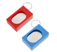 NUOBESTY Clickers D'entraînement pour Chien et Chat, Kit 2 Pièces Rouge et Bleu, Clickers Légers en Plastique, Outil Portable pour Dressage des Chiens et Correction Comportementale