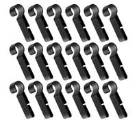 NUOBESTY Clips Robustes Crochets Faciles à Installer Lot de 50 en Plastique pour Casque de Chantier pour Lampe Frontale, pour Travaux en Extérieur de Nuit