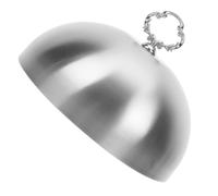 NUOBESTY Cloche Inox Ronde pour Steak Couvercle Sphérique Anti-éclaboussures Maintien Chaleur pour Grillade et Barbecue Extérieur Usage Hôtel et Restaurant