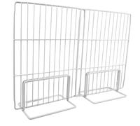 NUOBESTY Cloison Métallique Pour Congélateur Réglable 37-44 Cm x 28 Cm En Fer Robuste Séparateur De Réfrigérateur Pour Organisation Interne Congélateur Espace Optimisé Rangement Glaces