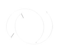 NUOBESTY Collier de Serrage pour Joint de Porte de Lave-linge, Fil D’acier Argenté, Lot de 2, Remplacement Facile, pour Manchette de Machine à Laver