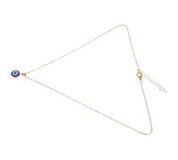 NUOBESTY Collier Pendentif Amulette Œil Bleu en Alliage de Style Turc pour Protection et Chance, pour Décorer Votre Espace Intérieur ou Votre Voiture