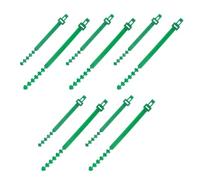 NUOBESTY Colliers de Serrage pour Jardin Lot de 10, Attaches pour Plantes à Arbres en Plastique Auto-Bloquant, 25 et 33 CM, Maintien Ferme pour Jardin Extérieur