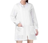 NUOBESTY Combinaison de Salon de Spa pour Coloration et Soins Capillaires, Tenue de Travail à Manches Longues, Tablier Protecteur Coupe 3D Confortable