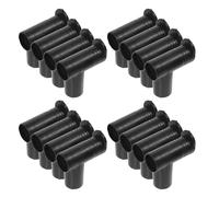 NUOBESTY Connecteur D’Angle Droit pour Étendoir à Linge 20 Pièces Raccords en Plastique Noir Universels pour Barres Simples et Doubles Fixation Stable pour Étendoirs Autoportants