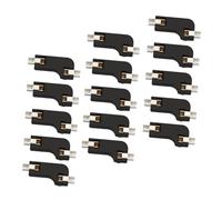 NUOBESTY Connecteur de Prise PCB Support à Deux Pinces Remplaçable à Chaud 20 Pièces en Abs Noir Échange Rapide D'axes Professionnel pour Clavier Mécanique