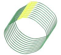 NUOBESTY Cordelettes Vertes 400 Pcs pour Suspensions Décorations Noël 20 CM Crochets Solides pour Boules de Noël et Attaches Résistantes Ficelles Métalliques Universelles pour Sapins et