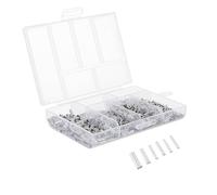 NUOBESTY Cosses à Sertir 1900 Pièces Embouts de Câble Électriques Étamés Bornes à Sertir pour Connexions Stables Kit Complet pour Câblage Électrique Professionnel et Protection