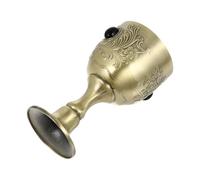 NUOBESTY Coupe à Vin Vintage en Alliage Métal Mini Calice Rétro pour Vin Rouge Tasse Décorative pour Fête et Dîner Surface Lisse Facile à Nettoyer Design Européen Classique