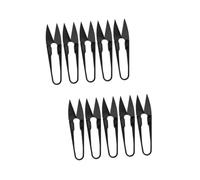 NUOBESTY Coupe Fil Couture 2 Ensembles Coupe-fil Ciseaux Tondeuses à Broder Mini Pince Coupante Cisailles à Tissu Tondeuses à Coudre Cisailles De Couture Black 5 Pièces * 2