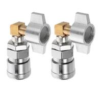 NUOBESTY Coupleur de Compresseur Air 2 Pièces Raccord Rapide et Coude Intégré pour Compresseur à Air Électrique, Adapté pour Soufflette Pneumatique Camion