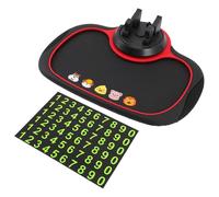 NUOBESTY Coussinet Accessoire Auto Pratique pour Téléphone en PVC Antidérapant Adhésif Tapis Lavable Support Tableau de Bord de Voiture pour Numéro de Téléphone