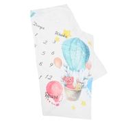 NUOBESTY Couverture de Mésure Mensuelle pour Douce Accessoire Photographique Arrière Plan pour Naissances Colorée Réutilisable