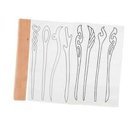 NUOBESTY Créez Votre Propre Épingle À Cheveux En Bois De Pêcher - Épingle À Cheveux Brute Avec Du Matériel De Bloc Artisanal