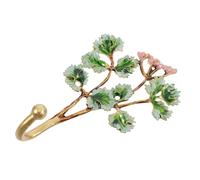 NUOBESTY Crochet De Plante Crochets pour Mur De Chambre Chambre à Coucher Patères pour Mur Patère Murale Décorative Patères Vintage Patère Murale Vert Alliage De Zinc