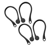 NUOBESTY Crochet d'oreille pour Casque de Protection 2 Paires, Compatible et écouteurs sans Fil, Maintien Ferme, Design Ergonomique, Anti-Perte, Sport, intérieur et extérieur, Noir